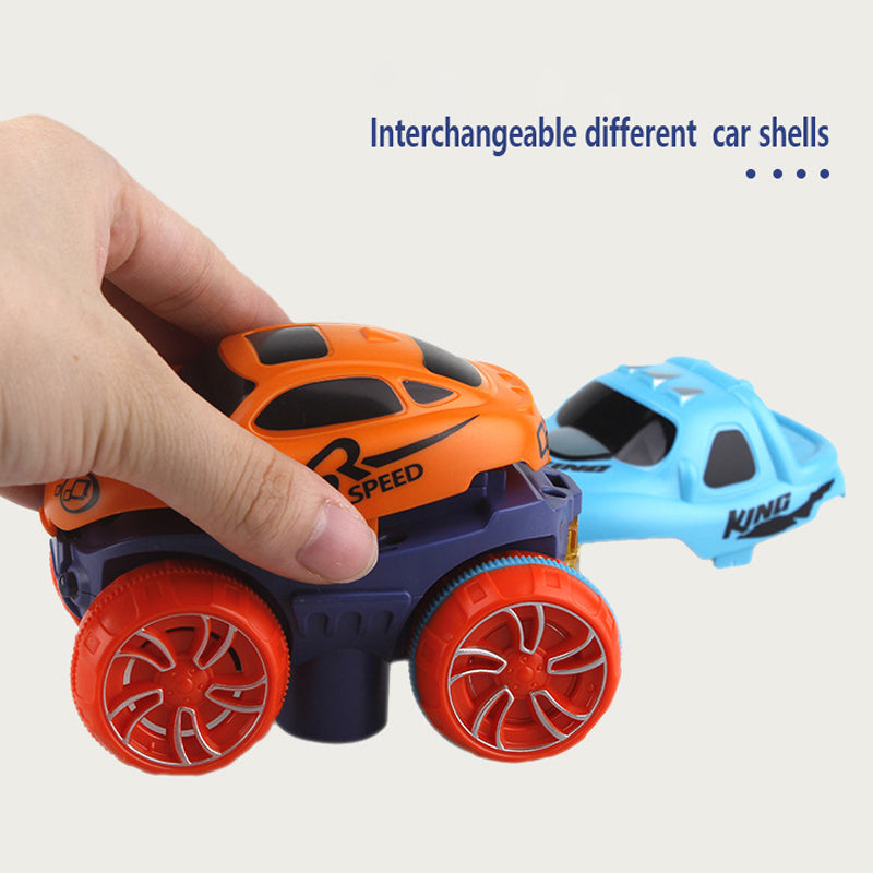 High-speed electric car with lights