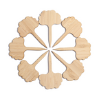 Plant labels made of wood for garden and balcony – Rewritable labels for herbs and plants