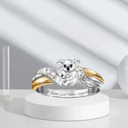 Creative Parent-Child Bear Ring