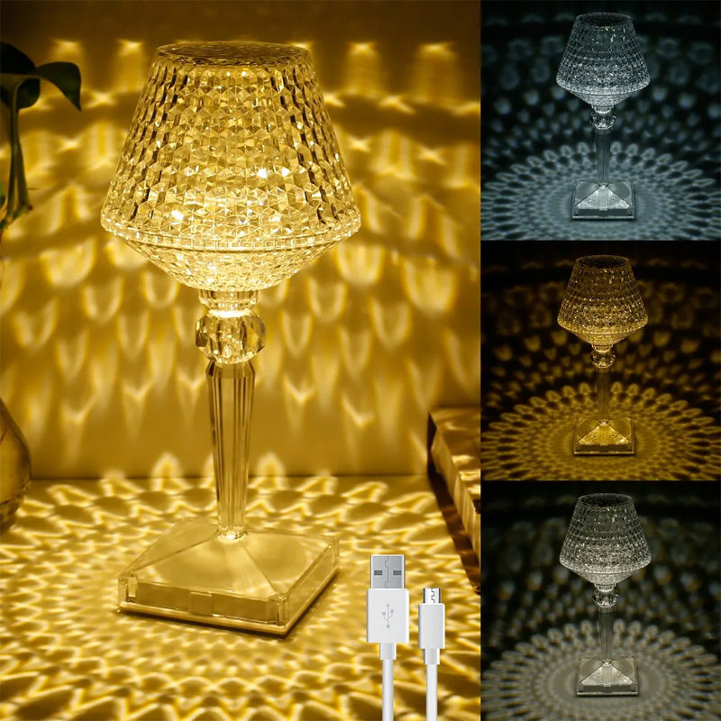 Crystal table lamp