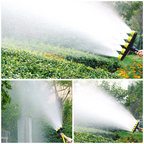 Multifunctional garden spray nozzle with 3 and 5 hole settings - for watering and garden care
