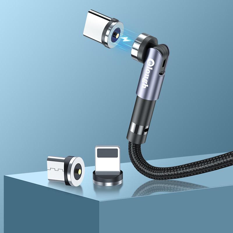 540° rotatable magnetic charging cable