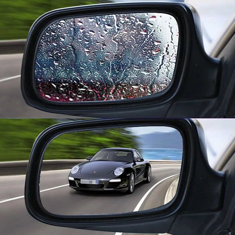 Entrance adjustable rearview mirror dryer