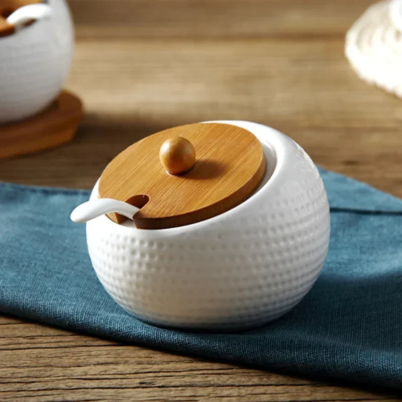 Harmony of taste and design – ceramic containers with bamboo lids