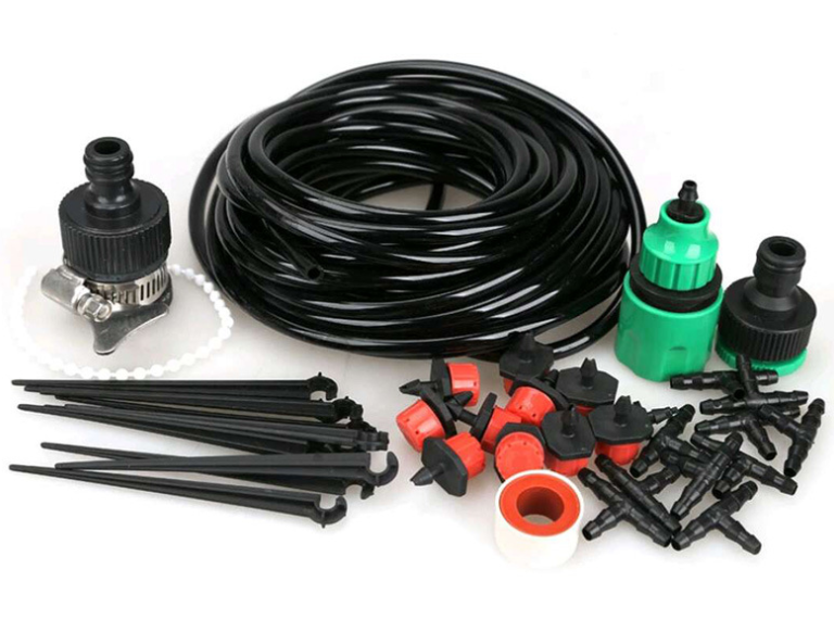 Automatic drip irrigation system for plants – Complete set for garden and balcony