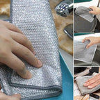 Versatile wire dishcloths for wet and dry