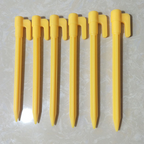 Plastic Tent Stakes with Hooks – Camping Tent Pegs for Tarps and Canopies