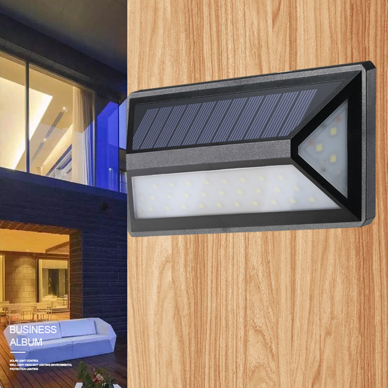 Modern Solar LED Wall Light for Outdoors – Waterproof Facade Lighting with Motion Sensor