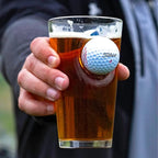 Golf ball pint glass