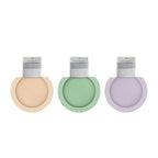 Portable travel bottle made of silicone with large diameter