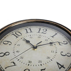 Vintage Retro Wall Clock with Wood Look – Timeless Design