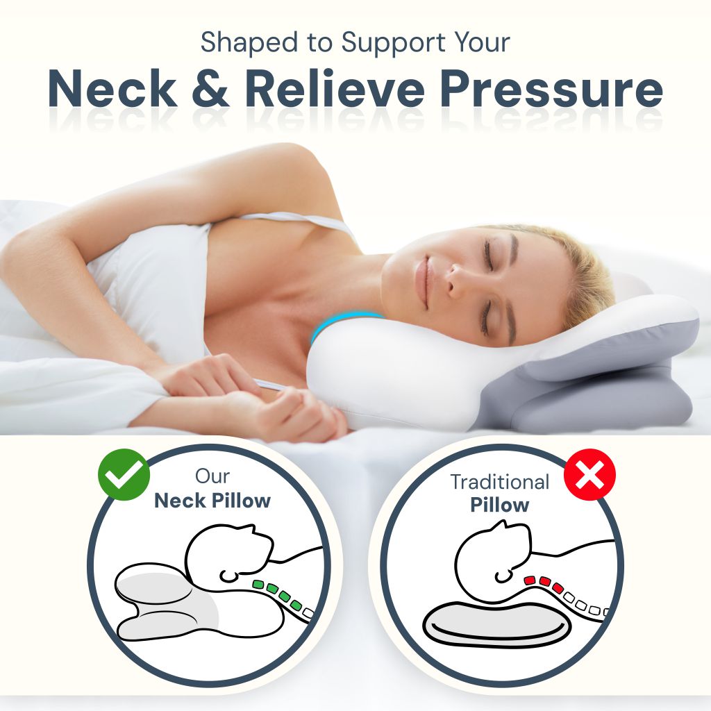 Ergonomic Cervical Pillow | Memory Foam, Neck Support & Ideal for Restful Sleep