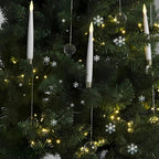 Christmas Tree Lights with Flickering LED Candles