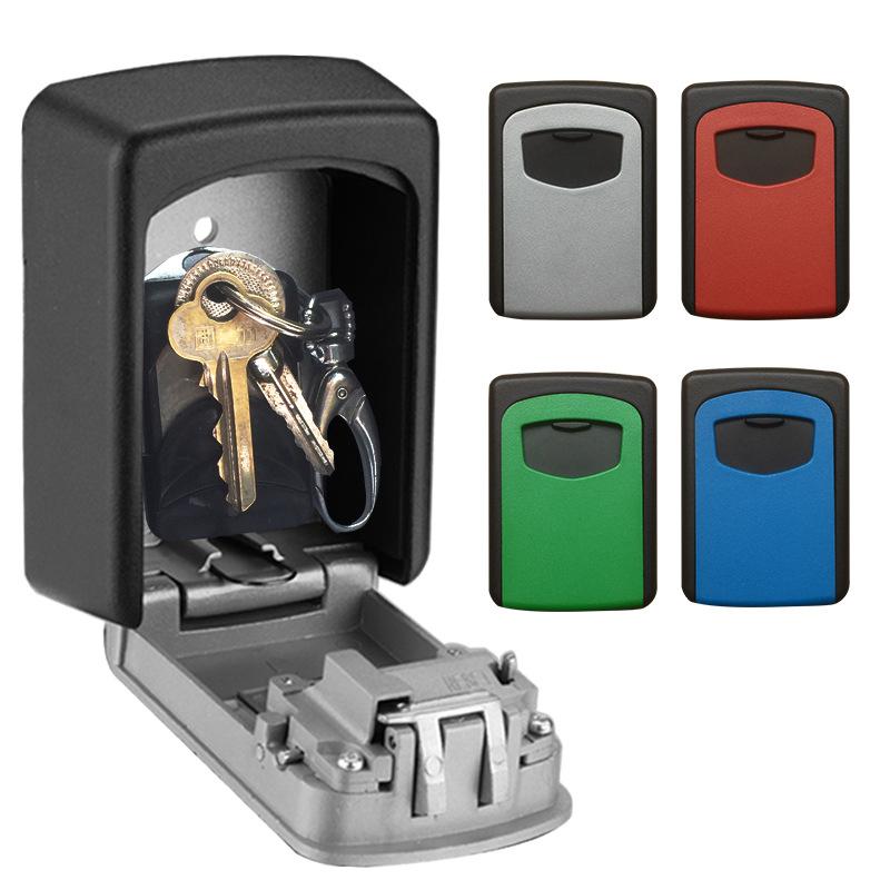 Wall key box with password