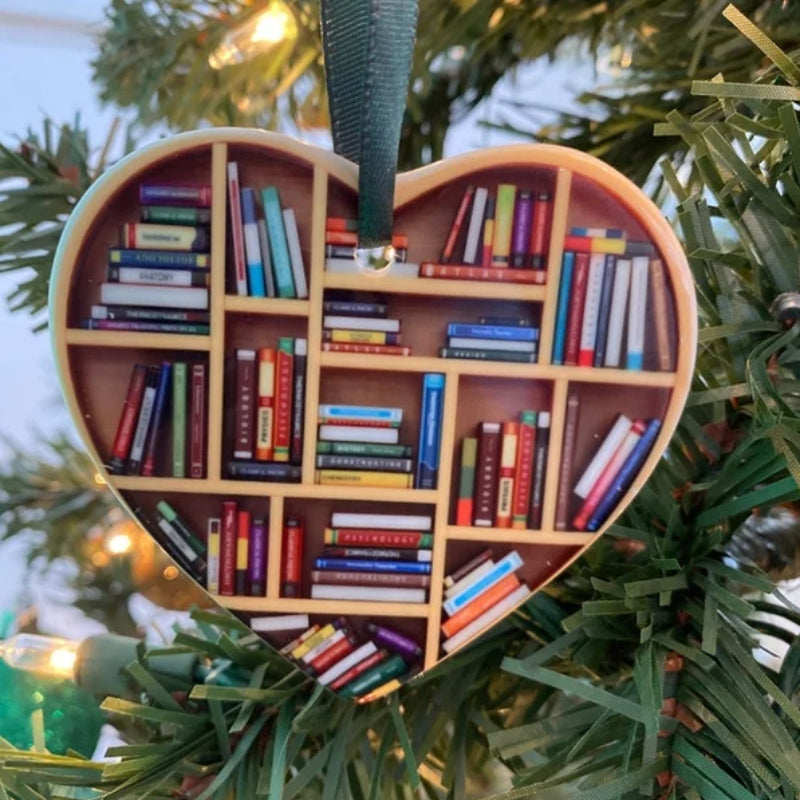 Cute Heart-Shaped Bookshelf Decoration