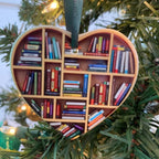 Cute Heart-Shaped Bookshelf Decoration