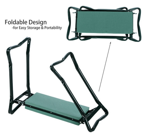 Garden Stool with Bag – Collapsible Seat and Workspace for Gardening