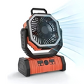 PowerBreeze Camping Fan with LED & Powerbank – 20000mAh, Pivoting & Rechargeable