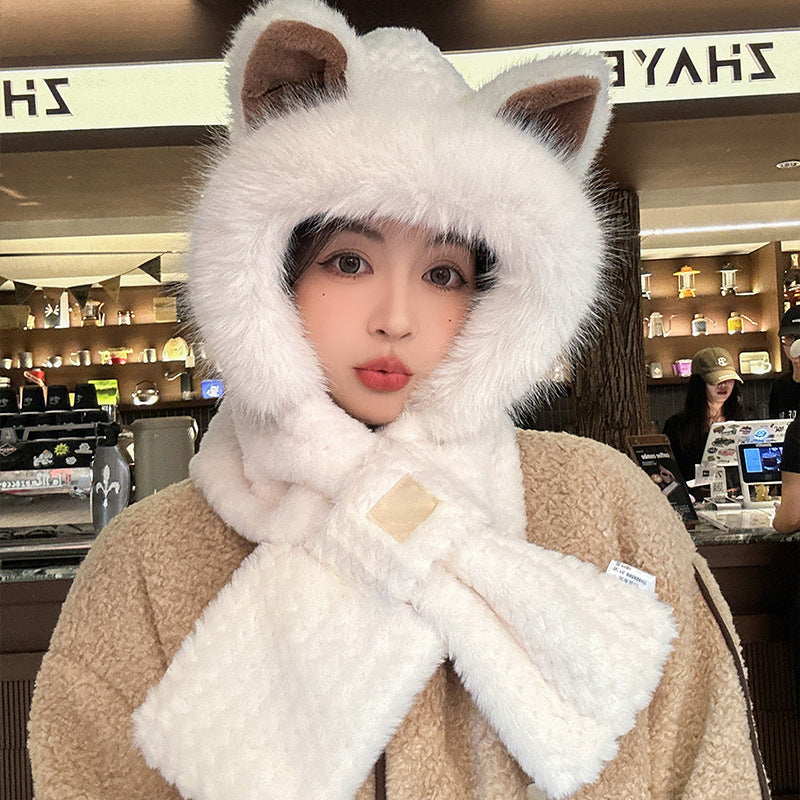 Sweet Fox Ears 2-in-1 Hat and Scarf