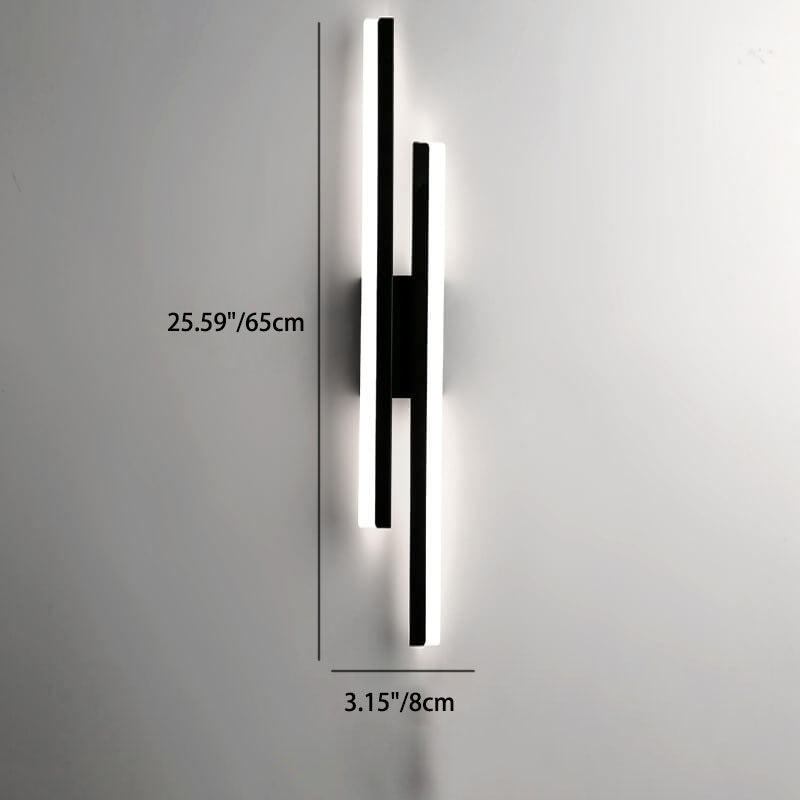 LuxLine Modern LED Wall Lamp | Minimalist Design | Iron & Acrylic | Dimmable Light
