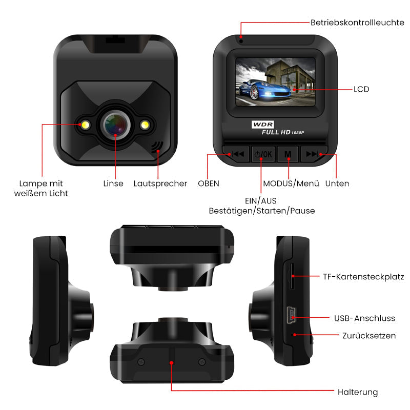 Mini 1.5 Inch Driving Recorder