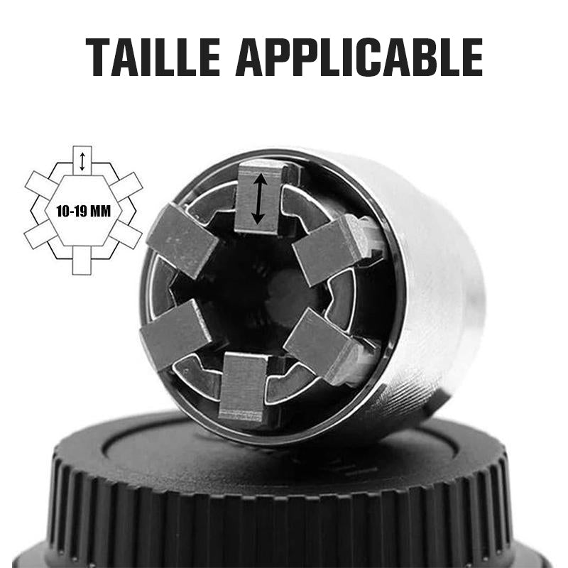 Universal adjustable magic nut socket key