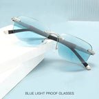 Sapphire High Hardness Anti-Blue Light Wide and Near Reading Glasses Sunglasses