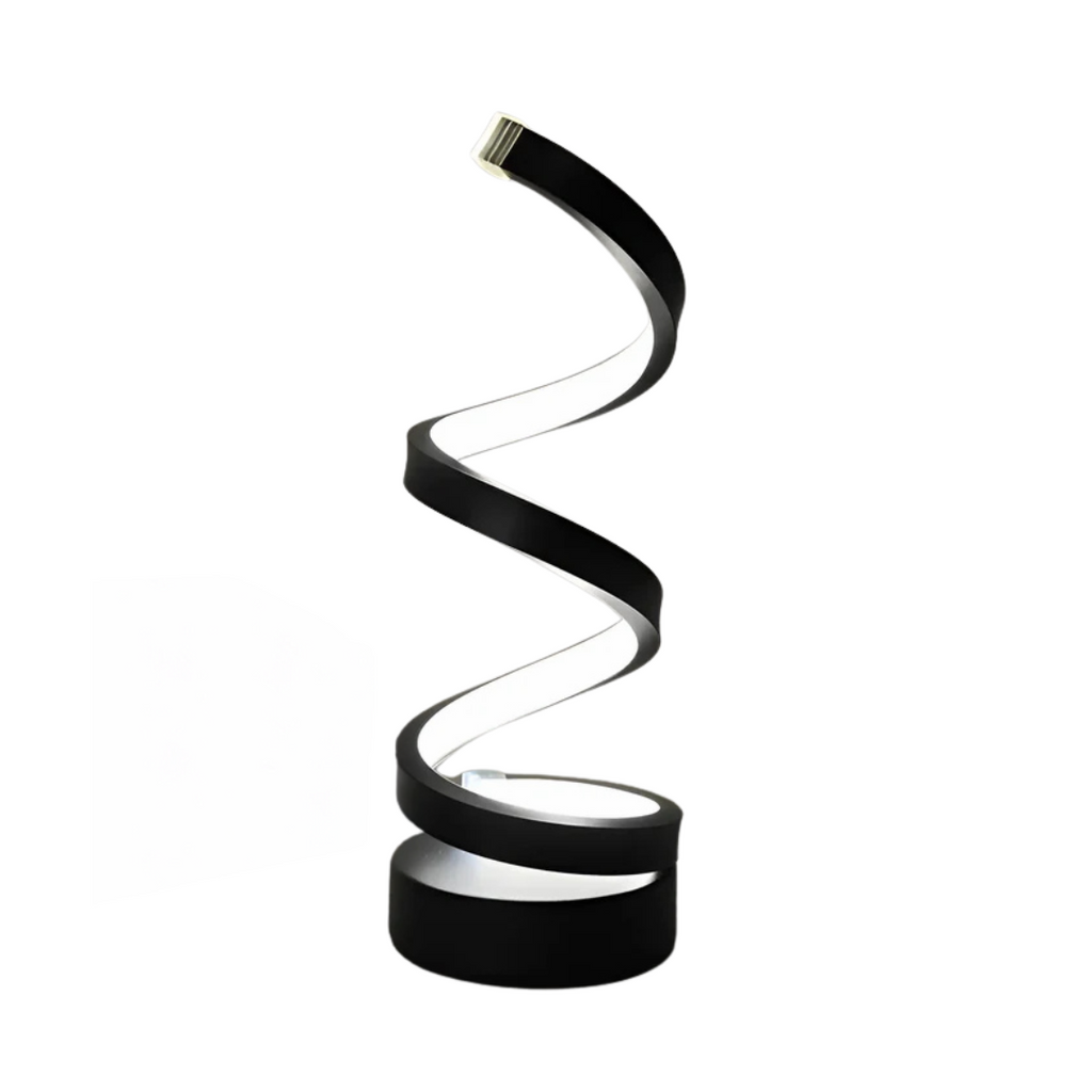 LED Table Lamp with Spiral Design