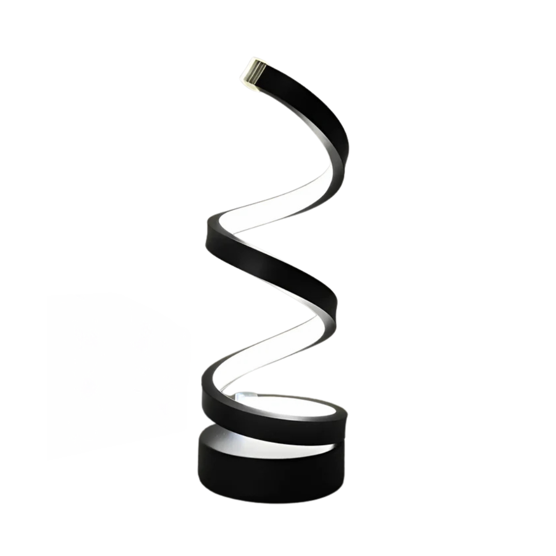 LED Table Lamp with Spiral Design