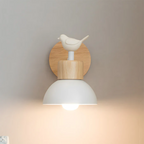 Stylish Wall Lamp Made of Wood