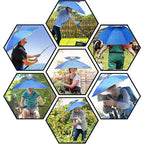 Rain umbrella hat for fishing and gardening