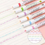 BEST GIFTS FOR CHILDREN - Dual Tip Markers with 6 different curve shapes fine tips