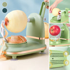 Hand-operated apple peeler