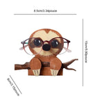 Cute wooden glasses case in animal shape
