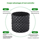 Root control device for plants and landscaping to promote healthy growth