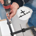 Precision template for exact drilling and installations