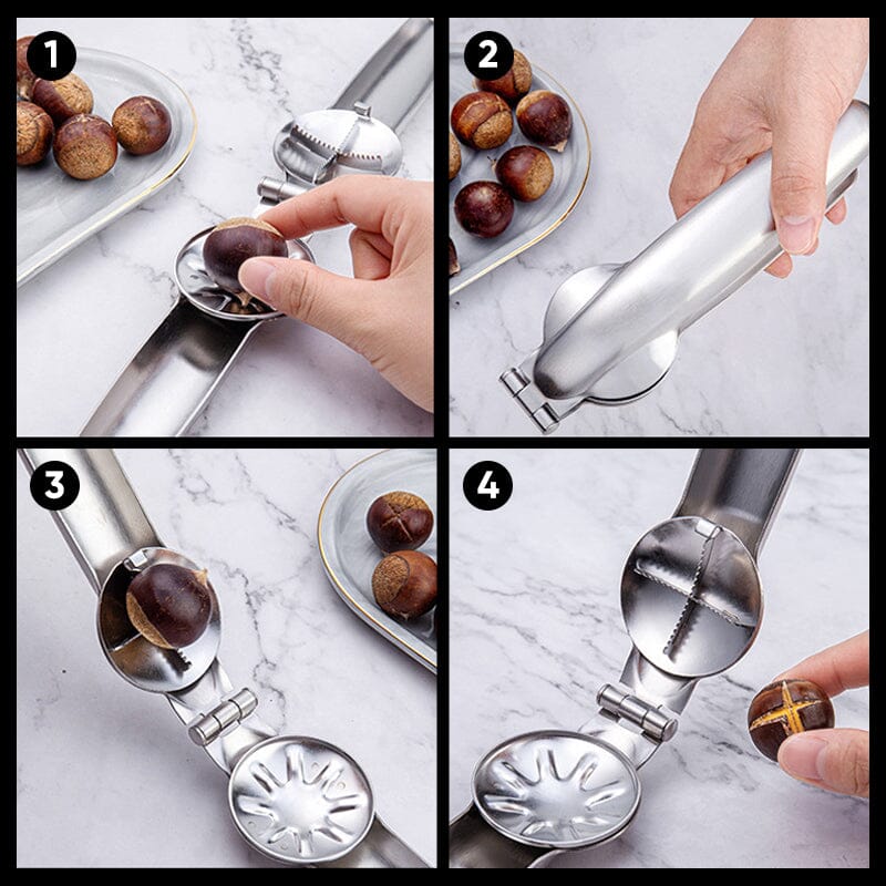 Stainless Steel Nut Chestnut Bowl Opener