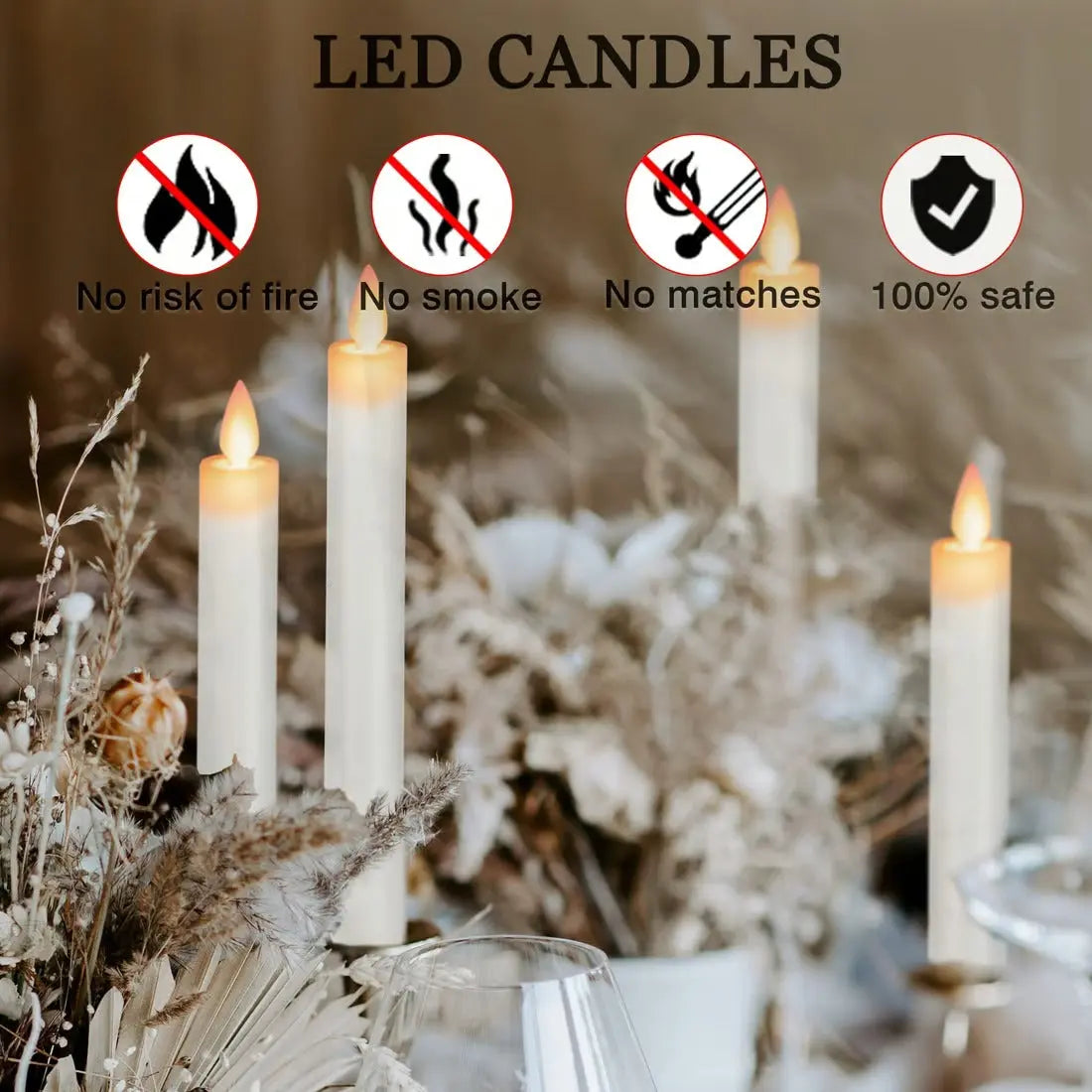 2+2 | Flameless LED Candles – Safe, Elegant & Durable