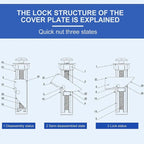 2+2 | Heavy-duty fastening screws for stable toilet seats