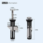 2+2 | Heavy-duty fastening screws for stable toilet seats