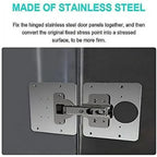 2+2 | Stainless Steel Repair Plate For Hinges & Cabinet Doors