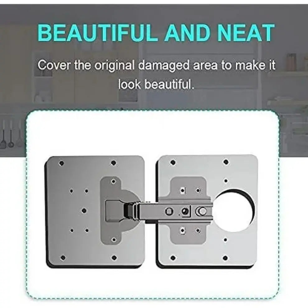2+2 | Stainless Steel Repair Plate For Hinges & Cabinet Doors