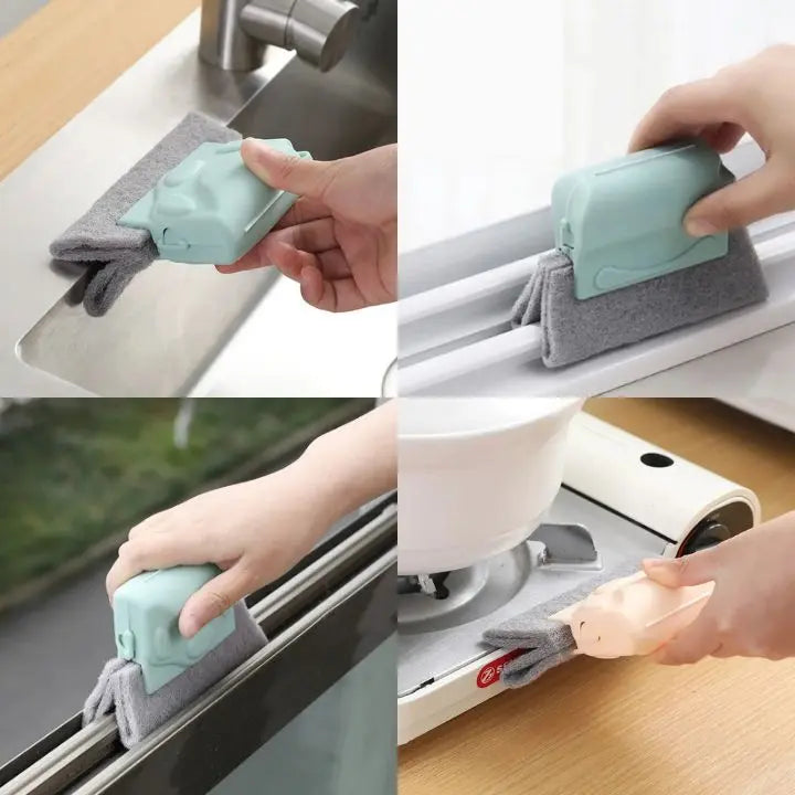 2+2 | Window Brush with Handle – Thorough Cleaning of Narrow Corners