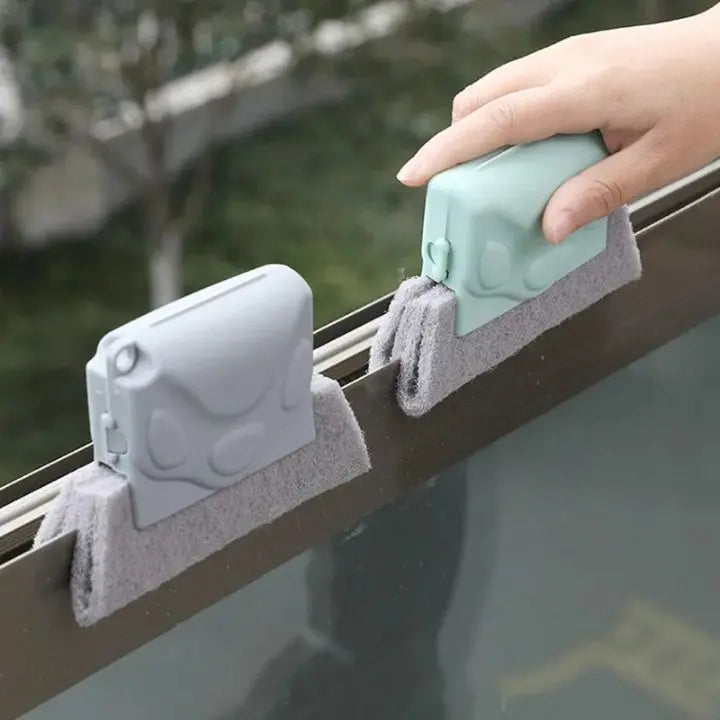 2+2 | Window Brush with Handle – Thorough Cleaning of Narrow Corners
