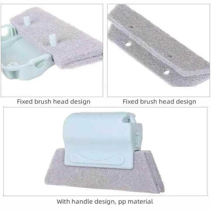 2+2 | Window Brush with Handle – Thorough Cleaning of Narrow Corners