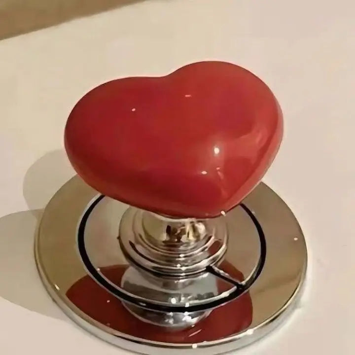 2+2 | Heart-shaped toilet flush button