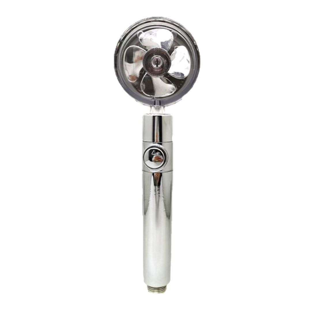 Water-saving 360° rotating high-pressure shower