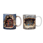 3D bookshelf mug