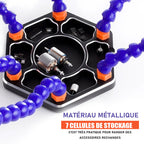 Aluminum alloy sweat base with flexible arms