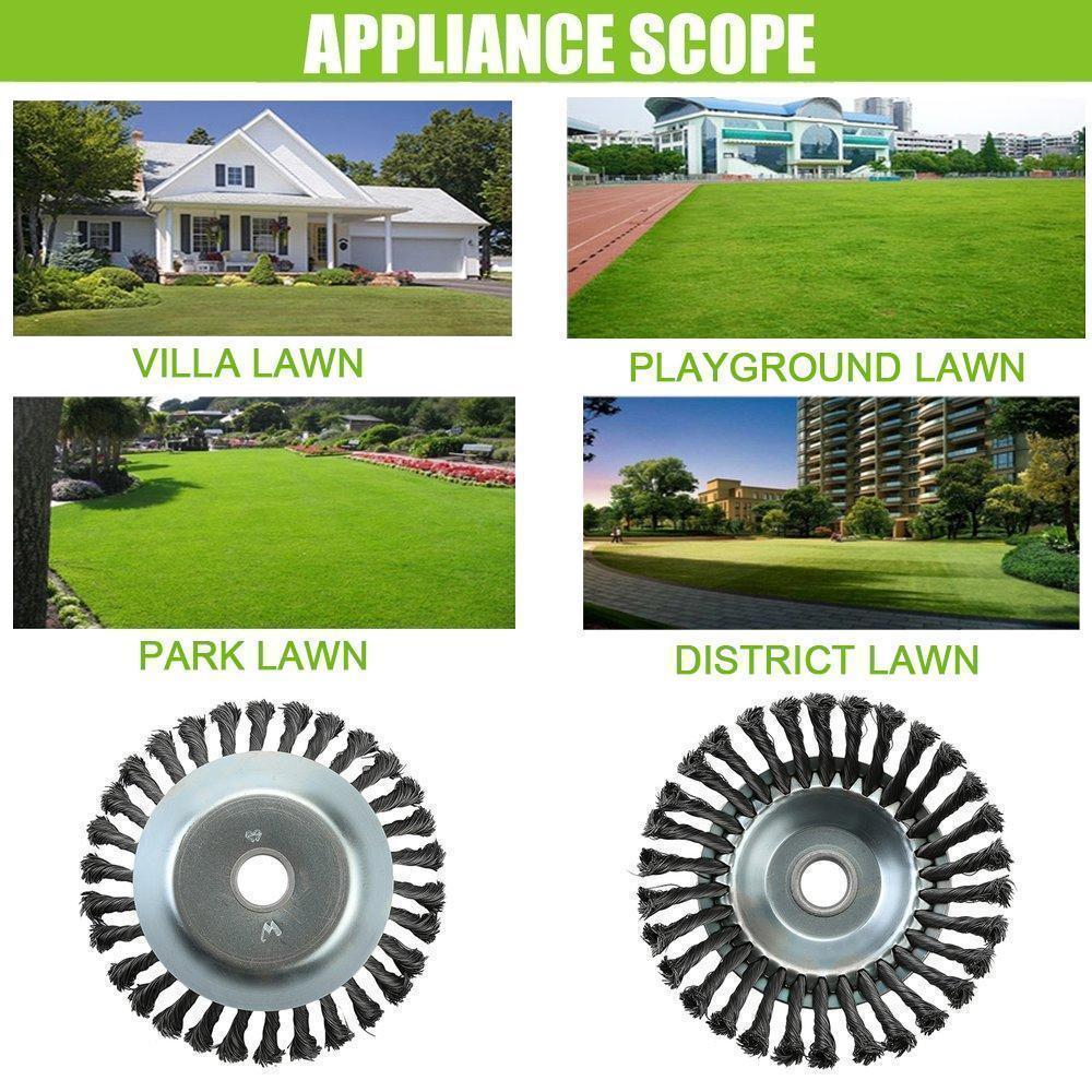 Garden weed brush lawn mower